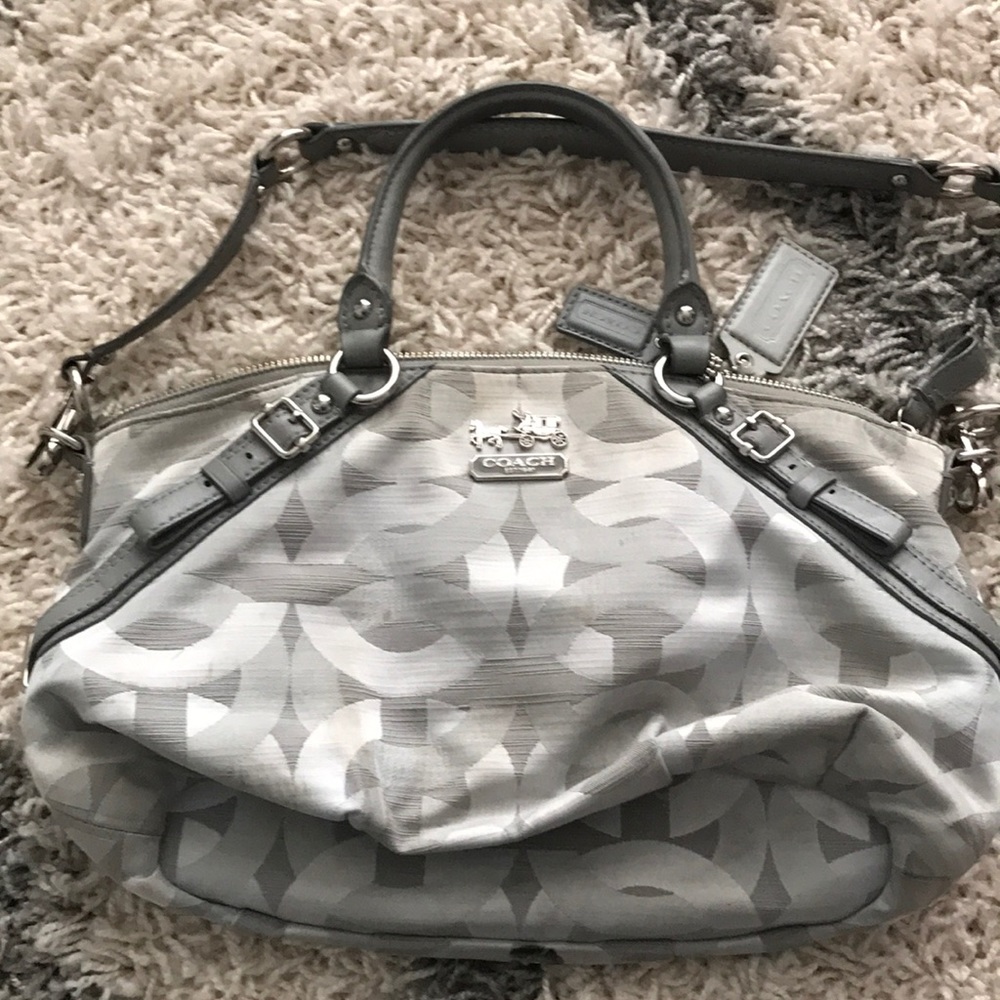 Grey coach purse